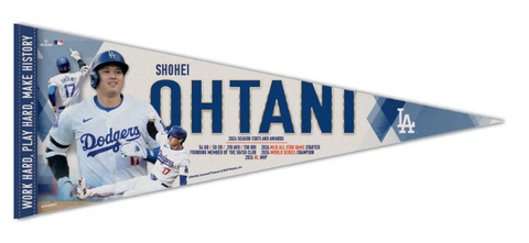 Los Angeles Dodgers Shohei Ohtani Players Choice Diamond Club Pennant - THE 4TH QUARTER