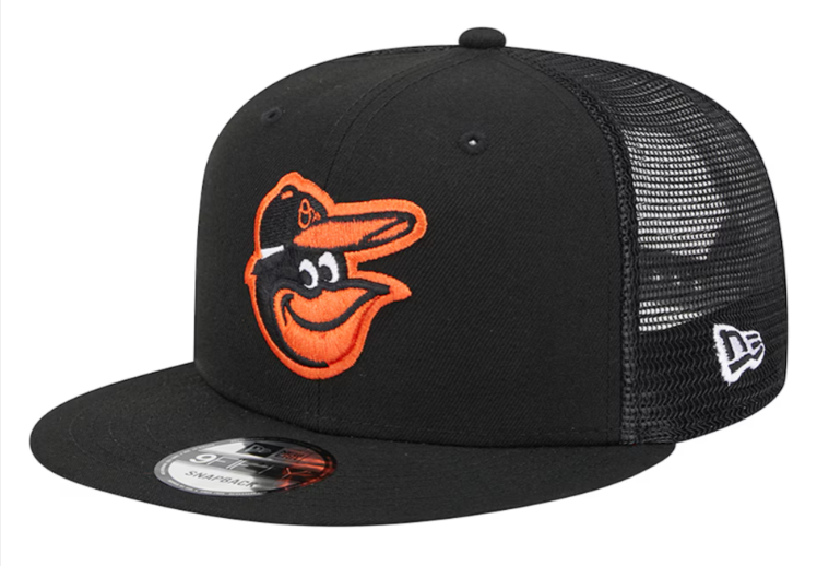 Baltimore Orioles Snapback New Era Mesh Trucker Cap Hat Grey UV - THE 4TH QUARTER