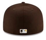 San Diego Padres Fitted 59Fifty New Era Brown Cap Hat Grey UV