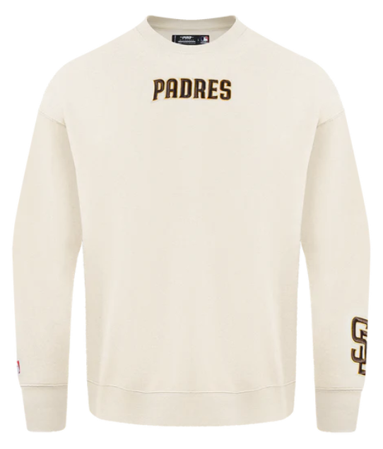 San Diego Padres Mens Sweatshirt Pro Standard Wingspan Drop Shoulder Fleece Crew Neck - THE 4TH QUARTER