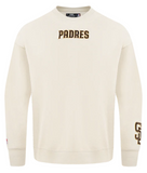 San Diego Padres Mens Sweatshirt Pro Standard Wingspan Drop Shoulder Fleece Crew Neck