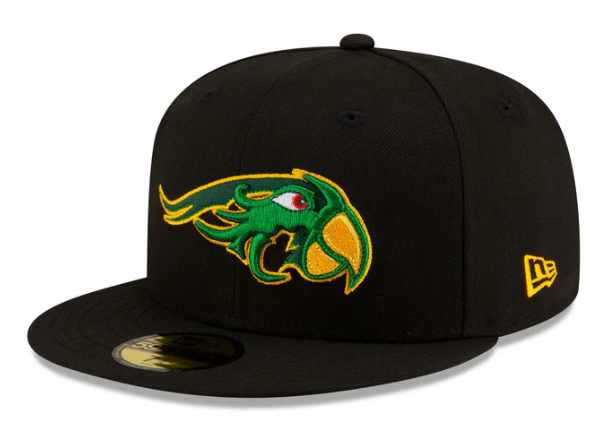 Pericos de Puebla Fitted New Era 59Fifty Logo Black Hat Cap Grey UV - THE 4TH QUARTER