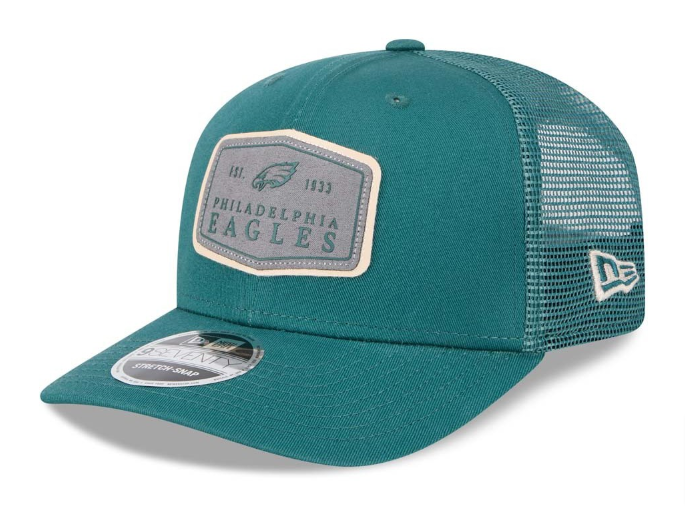 Philadelphia Eagles Snapback New Era 9Seventy Labeled Stretch-Snap Cap Hat Green - THE 4TH QUARTER