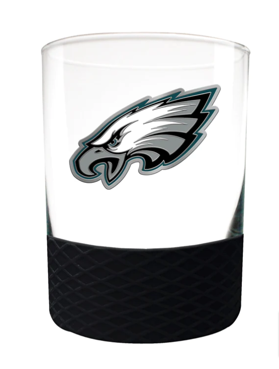 Philadelphia Eagles 14oz. Whiskey Commissioner Rocks Glass - THE 4TH QUARTER