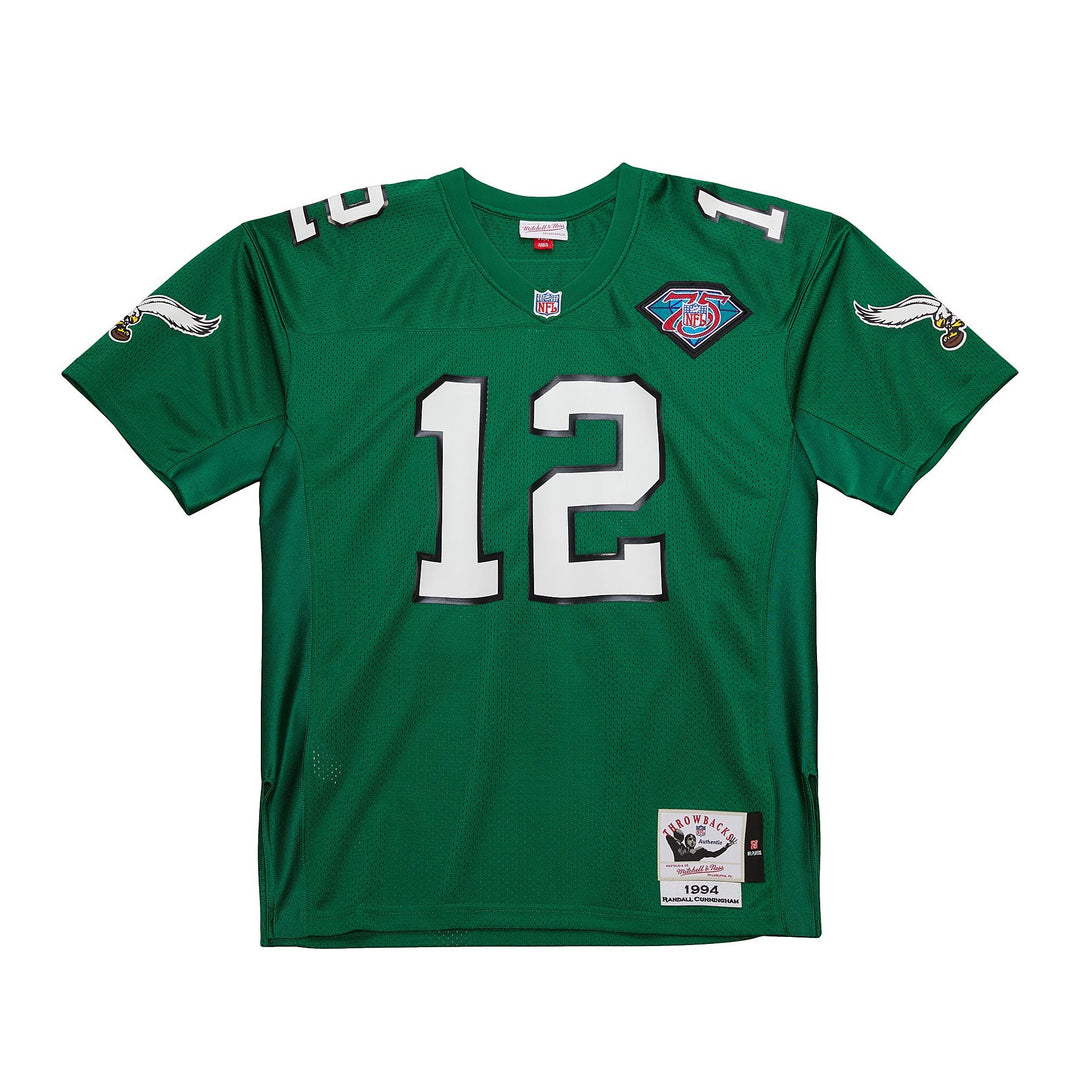 Philadelphia Eagles Men's Mitchell & Ness 1994 Randall Cunningham Authentic Jersey Green - THE 4TH QUARTER