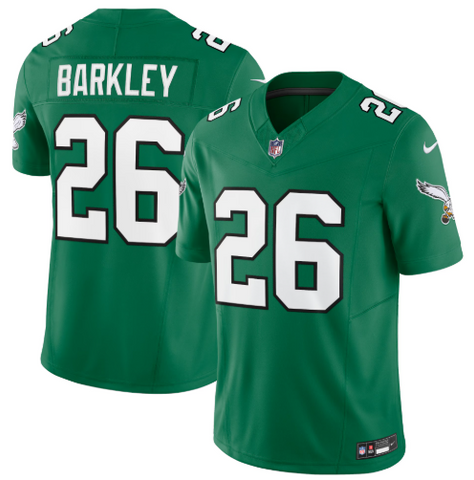 Philadelphia Eagles Mens Jersey Saquon Barkley #26 Vapor F.U.S.E. Limited Kelly Green