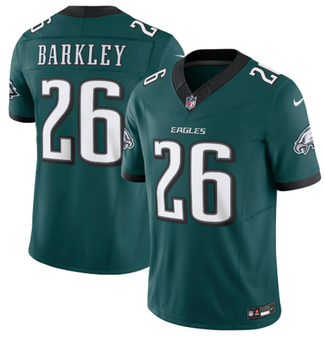 Philadelphia Eagles Mens Jersey Saquon Barkley #26 Vapor F.U.S.E. Limited Midnight Green