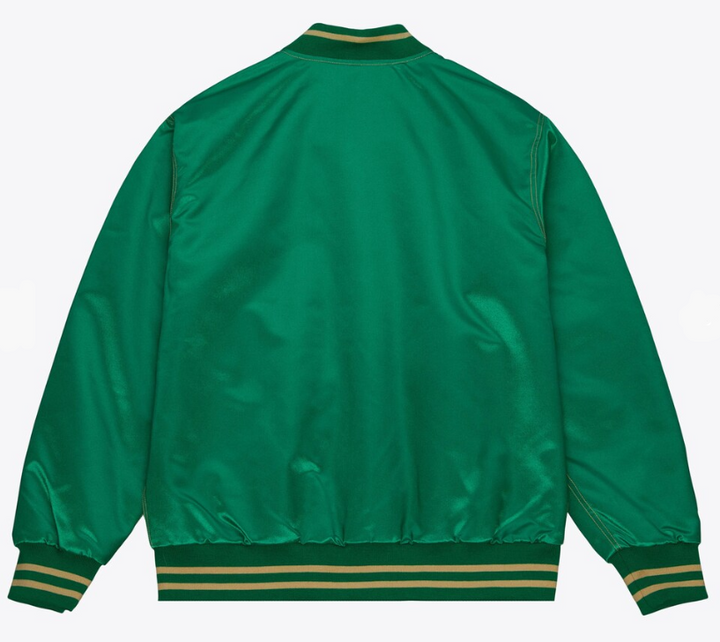 Philadelphia Eagles Mens Mitchell &amp; Ness 1938 Kelly Green Authentic Satin Full-Button Jacket - THE 4TH QUARTER