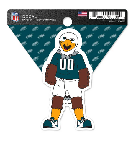 Philadelphia Eagles Clean Cut Decal 3 x 4 Mascot