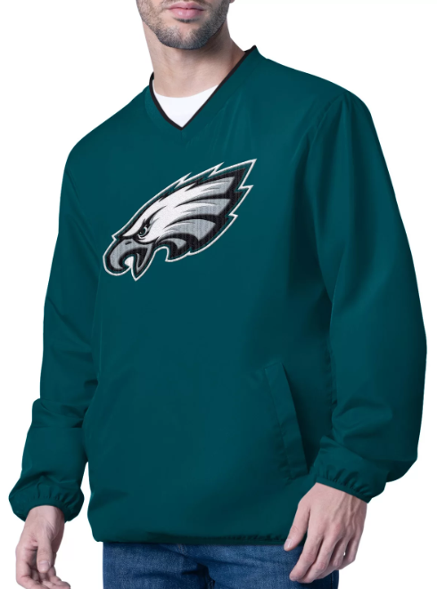 Philadelphia Eagles Mens Crossover V-Neck G-III Jacket - THE 4TH QUARTER