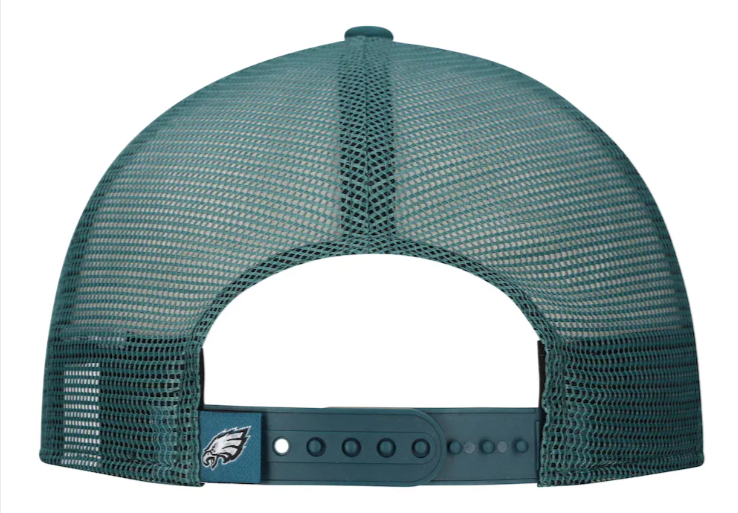 Philadelphia Eagles Snapback New Era 9Fifty A-Frame Distressed Trucker Mesh Cap Hat - THE 4TH QUARTER