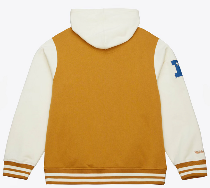 Philadelphia Eagles Mens Jacket Brown/Cream Dusted Fleece Full-Snap - THE 4TH QUARTER