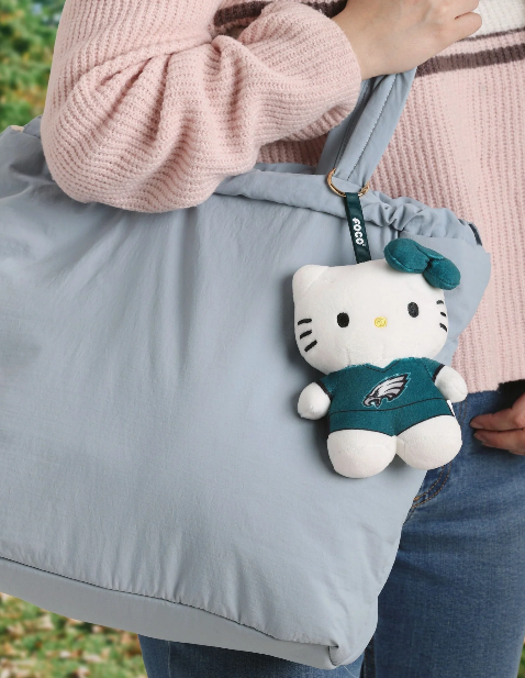 Philadelphia Eagles Plush Hello Kitty Bag Charm Keychain