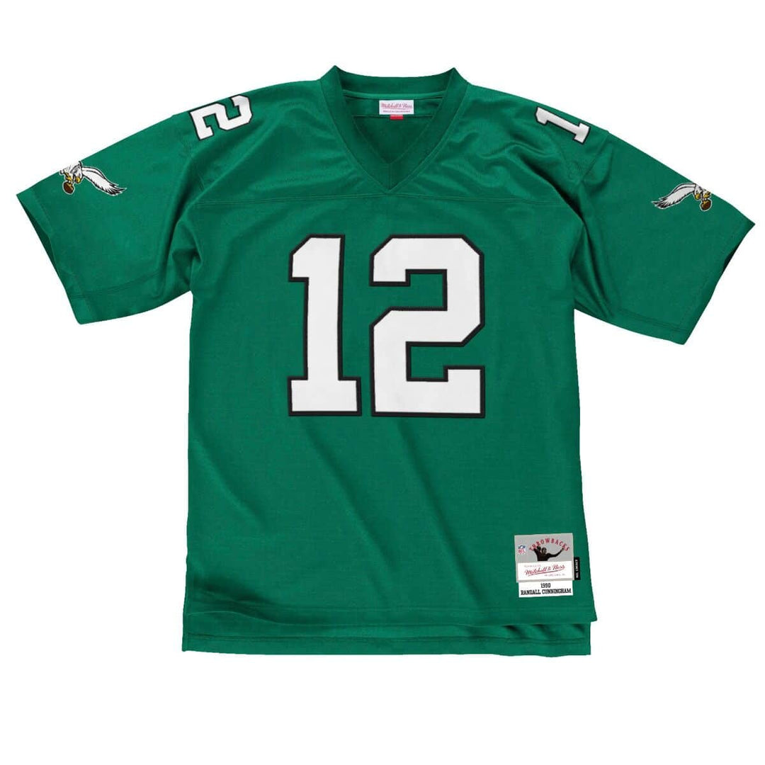 Philadelphia Eagles Men's Mitchell & Ness 1990 Randy Cunningham Legacy Replica Jersey Green - THE 4TH QUARTER