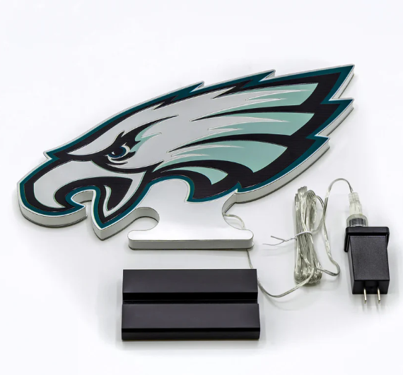 Philadelphia Eagles LED Infinity Logo Acrylic Light - THE 4TH QUARTER