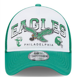 Philadelphia Eagles Snapback New Era 9Forty A-Frame Mesh Retro Trucker Cap Hat