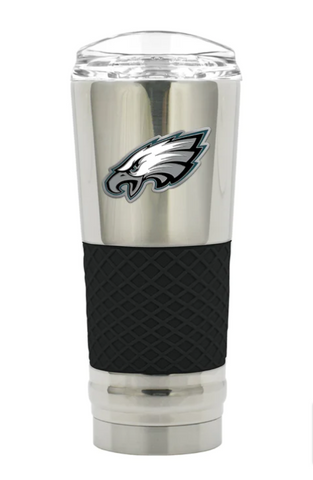 Philadelphia Eagles 24 oz. Draft Tumbler Travel Mug Cup Silver