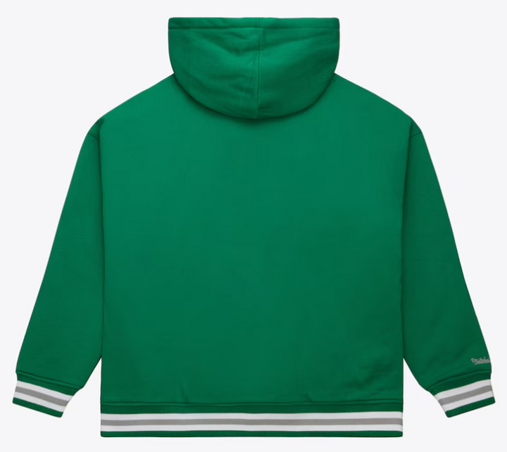 Philadelphia Eagles Mens Mitchell &amp; Ness Hoodie Throw It Back Quilted Fleece - THE 4TH QUARTER