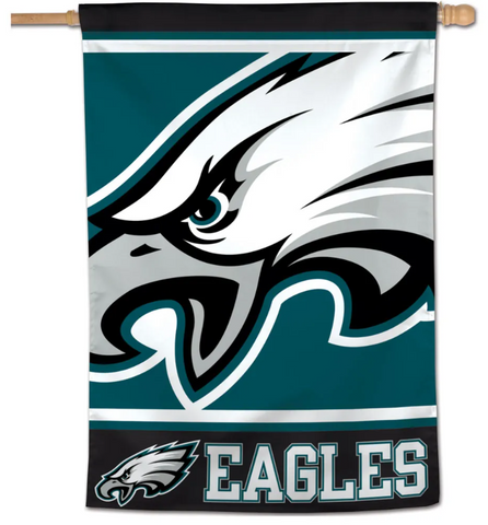 Philadelphia Eagles Bar Home Decor Mega Logo Vertical Flag 28" x 40"