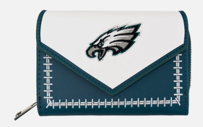 Philadelphia Eagles Womens Stitched Little Earth Wallet