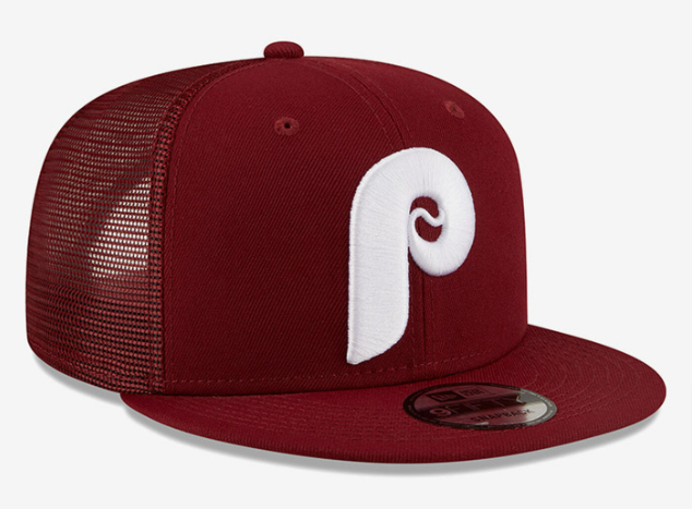 Philadelphia Phillies Snapback New Era Mesh Trucker Cap Hat  display picture 1