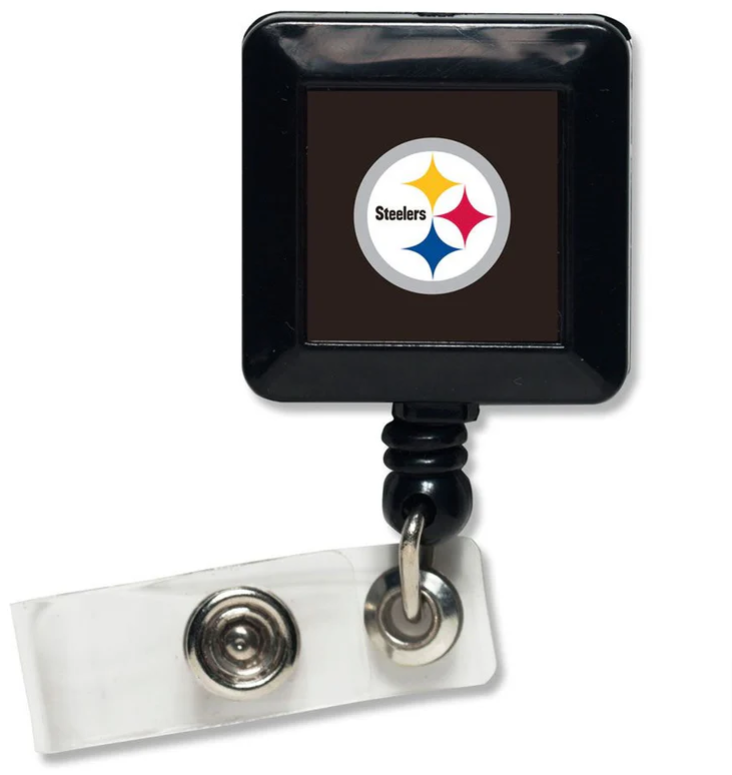 Pittsburgh Steelers Retractable Badge Holder - THE 4TH QUARTER