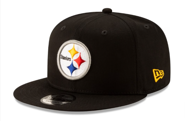 Pittsburgh Steelers Snapback New Era Team Basic Cap Hat Black - THE 4TH QUARTER