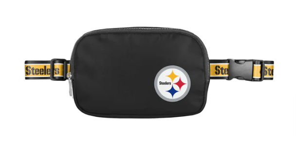 Pittsburgh Steelers Crossbody Belt Bag Black - THE 4TH QUARTER