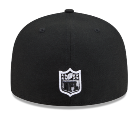 Pittsburgh Steelers Fitted New Era 59Fifty Grey White Black Cap Hat Grey UV