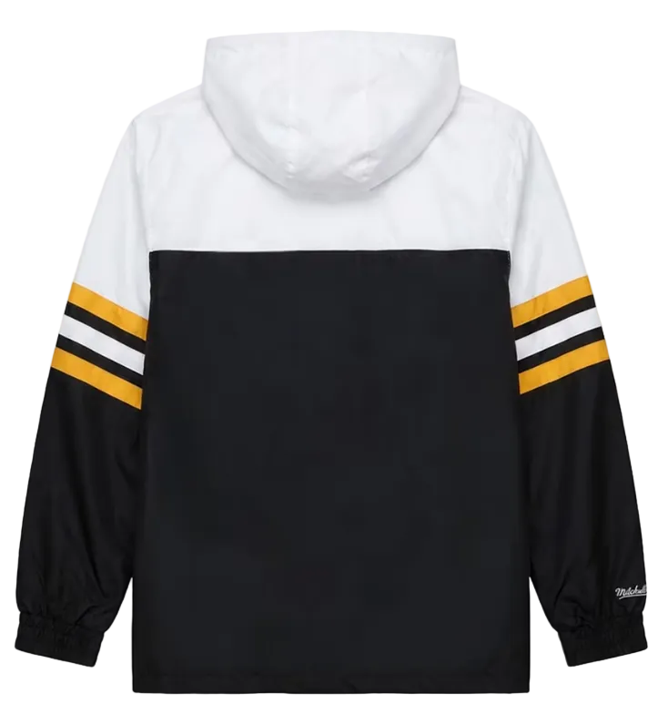 Pittsburgh Steelers Mens Mitchell &amp; Ness Head Coach Lightweight Windbreaker Jacket - THE 4TH QUARTER