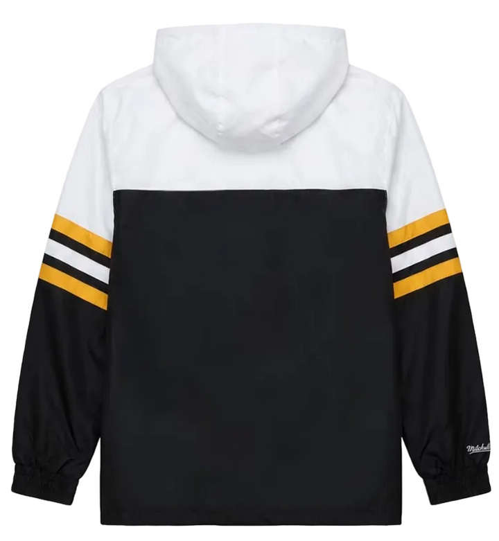 Pittsburgh Steelers Mens Mitchell &amp; Ness Head Coach Lightweight Windbreaker Jacket - THE 4TH QUARTER