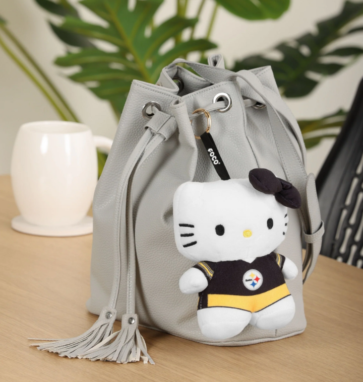 Pittsburgh Steelers Plush Hello Kitty Bag Charm Keychain