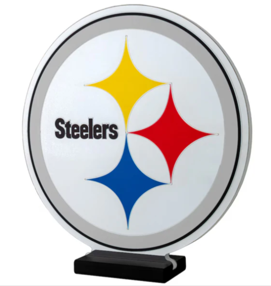 Pittsburgh Steelers LED Infinity Logo Acrylic Light - THE 4TH QUARTER