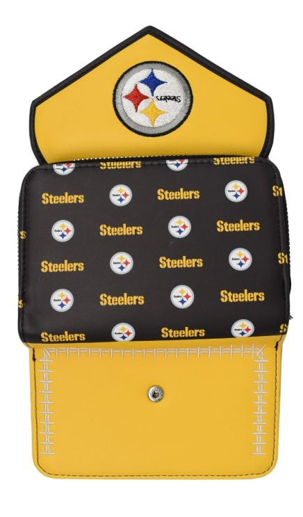 Pittsburgh Steelers Womens Stitched Little Earth Wallet