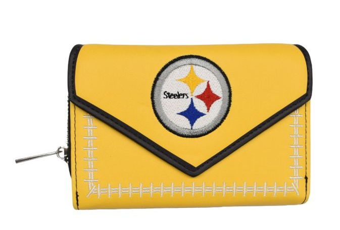 Pittsburgh Steelers Womens Stitched Little Earth Wallet