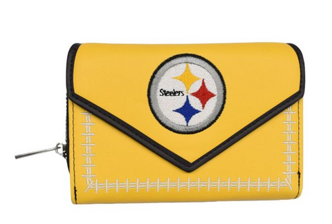 Pittsburgh Steelers Womens Stitched Little Earth Wallet