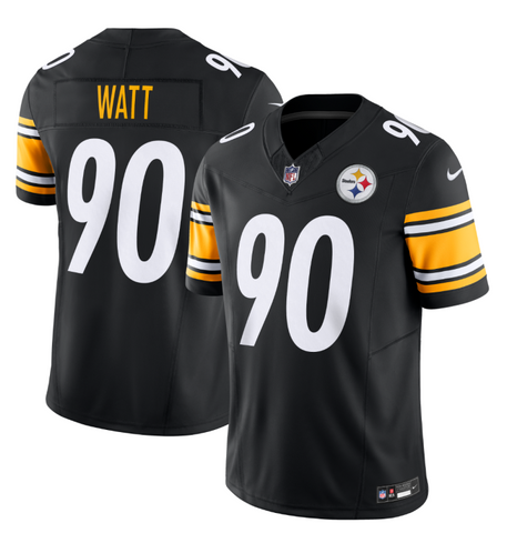 Pittsburgh Steelers Mens Jersey T.J. Watt #90 Vapor F.U.S.E. Limited Black