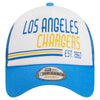 Los Angeles Chargers Snapback New Era 9Forty A-Frame Stacked Mesh White Blue Cap Hat
