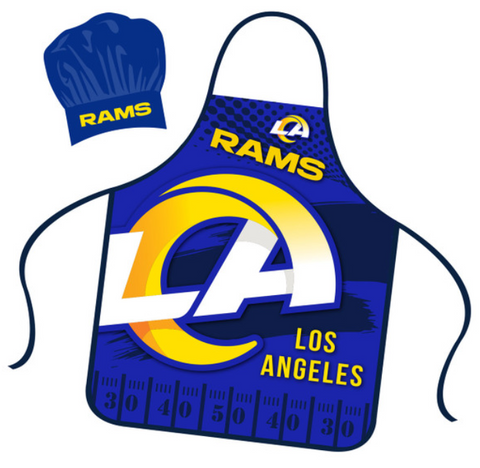 Los Angeles Rams Mojo Cooking Apron with Chef Hat