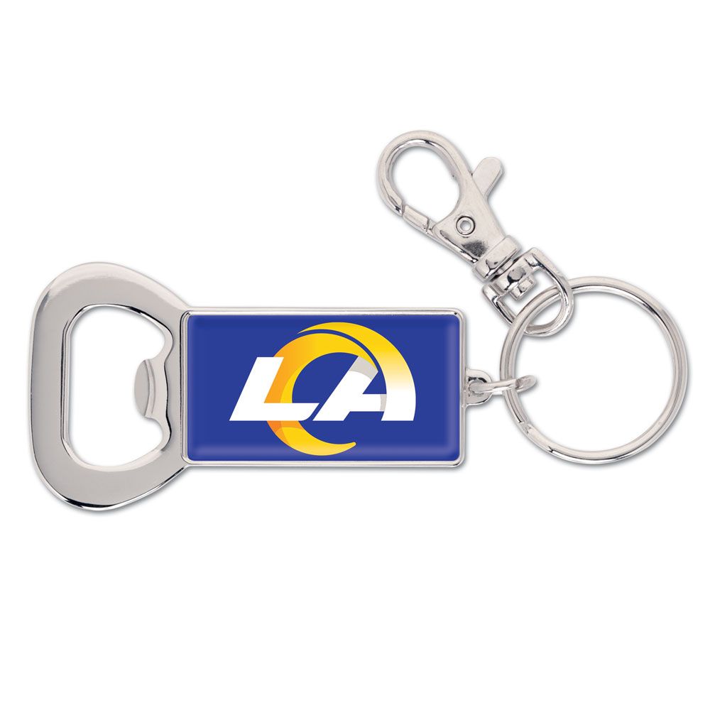 Los Angeles Rams Key chain Bottle Opener Key Ring Rectangle - THE 4TH QUARTER