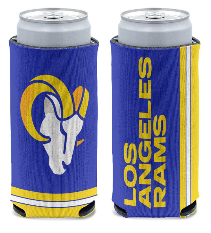 Los Angeles Rams 12oz Slim Can Cooler Kaddy Holder - THE 4TH QUARTER