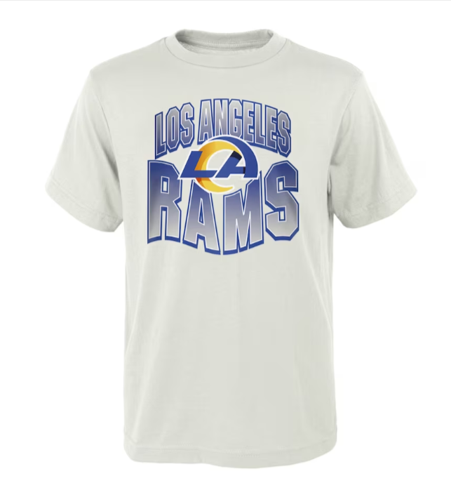 Los Angeles Rams Kids (4-7) T-Shirt Cream - THE 4TH QUARTER