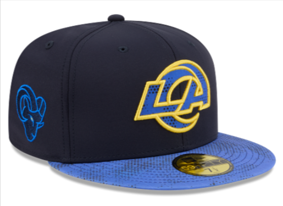 Los Angeles Rams Fitted New Era 59Fifty 2026 Rivalry Midnight Navy Hat Cap