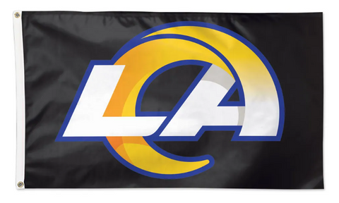 Los Angeles Rams Deluxe Flag Black 3' X 5'