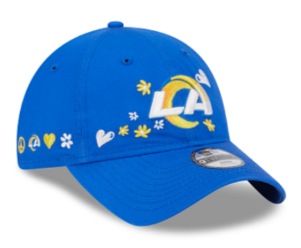 Los Angeles Rams Kids Toddler New Era 9Twenty Adjustable Strapback Cap Hat Blue - THE 4TH QUARTER