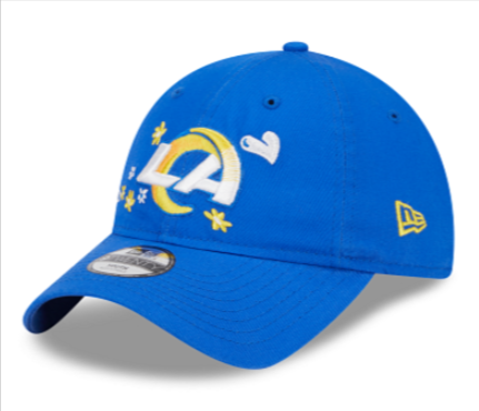 Los Angeles Rams Kids Toddler New Era 9Twenty Adjustable Strapback Cap Hat Blue - THE 4TH QUARTER