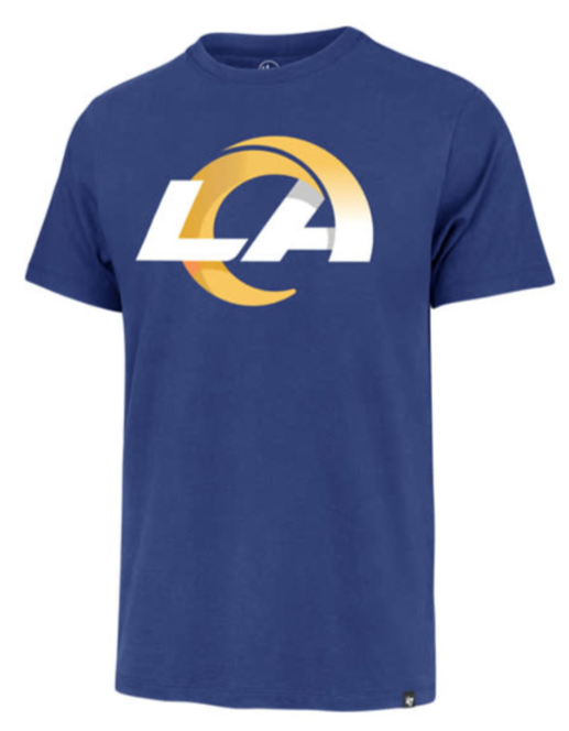 Los Angeles Rams Mens T-Shirt 47' Franklin Royal Blue Tee - THE 4TH QUARTER