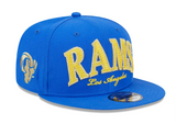 Los Angeles Rams Snapback New Era 9Fifty Golden Blue Cap Hat