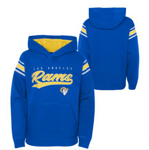 Rams Youth Hall of Fame Fleece Pullover Hoodie Blue