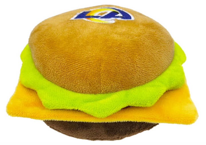 Rams Pet Dog Plush Hamburger Toy - THE 4TH QUARTER